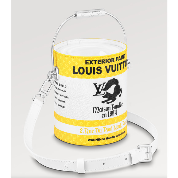 Louis Vuitton Yellow LV Paint Can Monogram Top Handle Shoulder Crossbody Bag - Picture 1 of 14